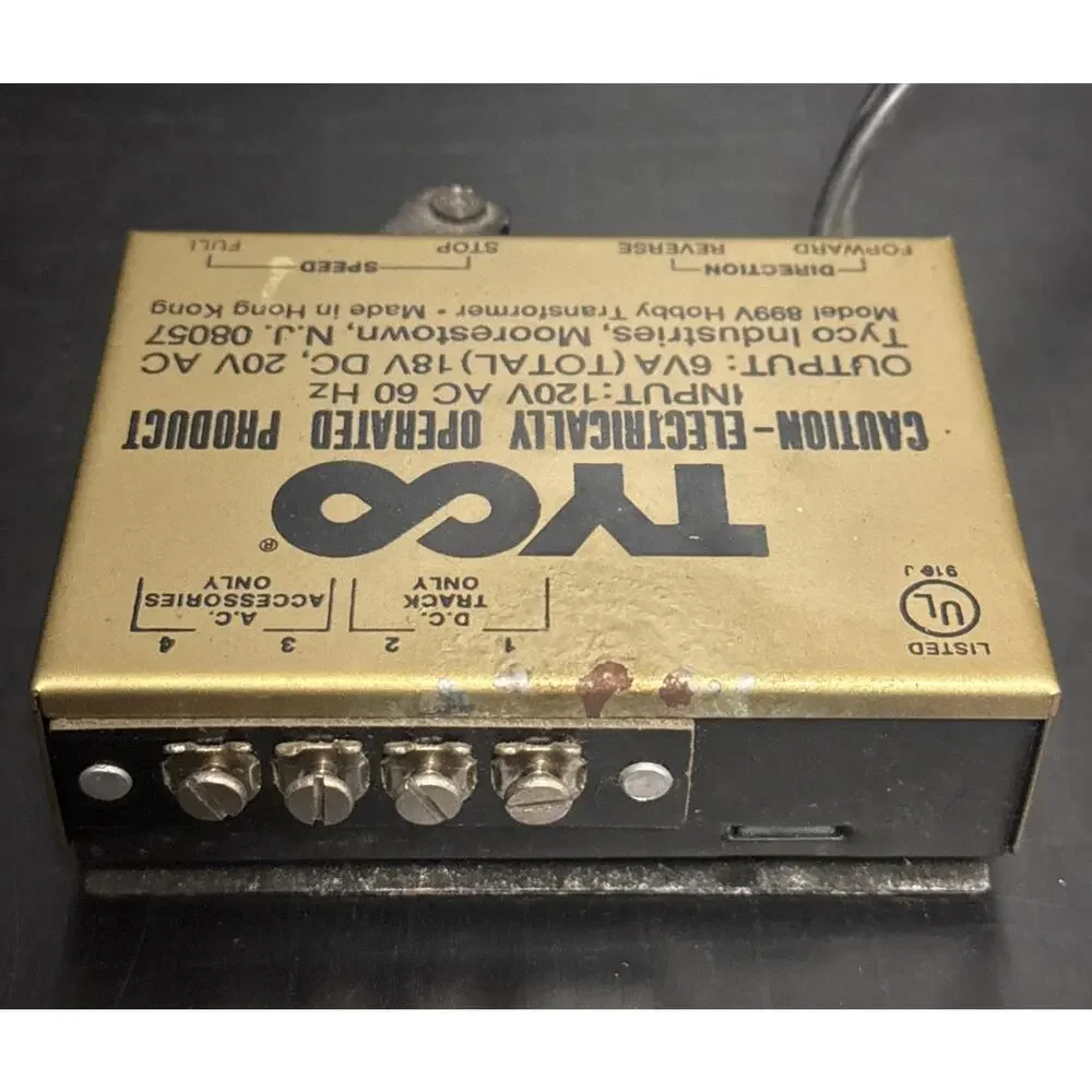 Tyco HO Electric Power Pack Train Transformer Model 899V R20405 Tested Vintage